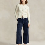 Cable-Knit Wool-Cashmere Cardigan