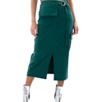 Belted Midi Skirt