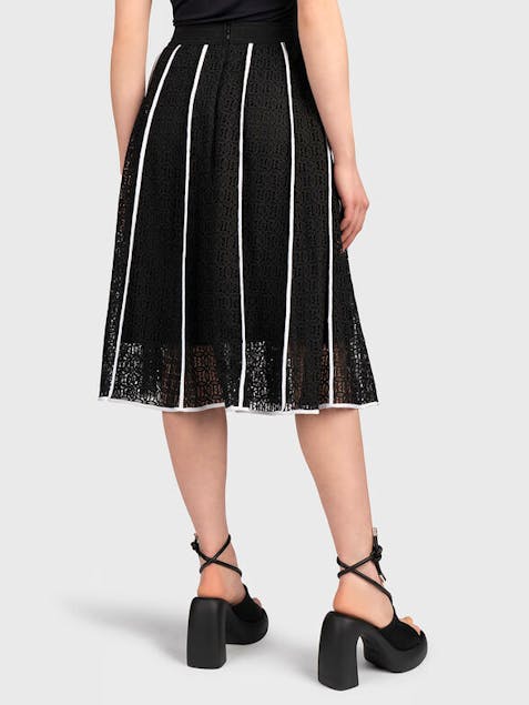 KARL LAGERFELD - Kl Embroidered Lace Skirt