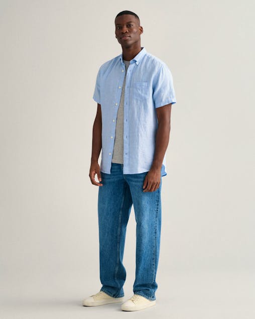 GANT - Regular Fit Linen Short Sleeve Shirt