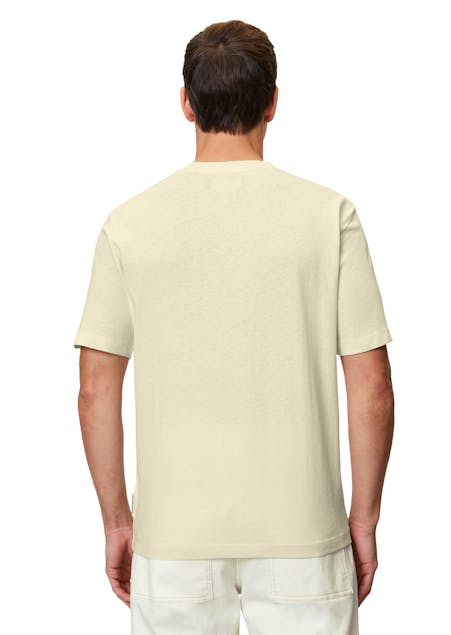MARC'O POLO - T-shirt In A Regular Fit Made Of A Blend Of Organic Cotton Ans Linen
