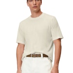 T-shirt In A Regular Fit Made Of A Blend Of Organic Cotton Ans Linen