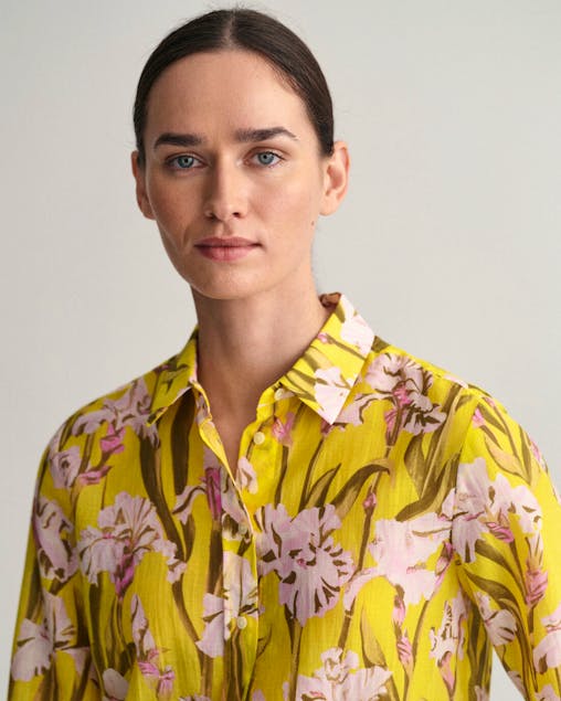 GANT - Regular Fit Iris Baumwoll Seiden Bluse mit Print