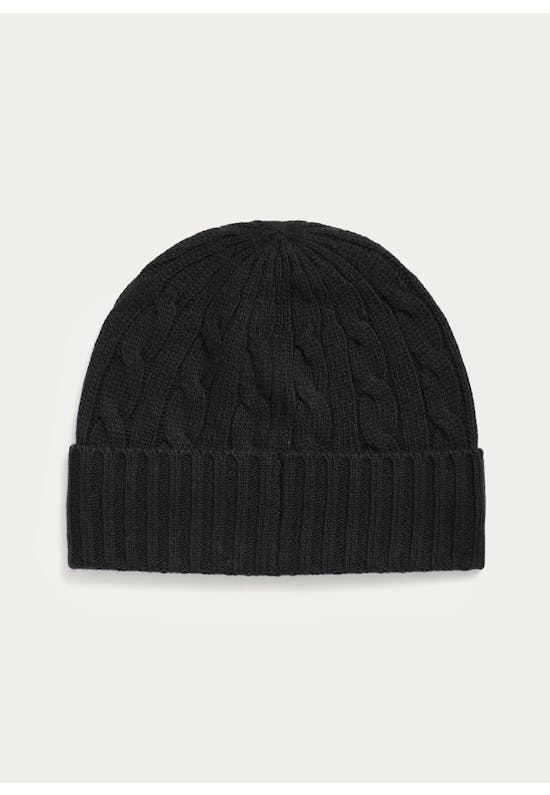 Cable-Knit Merino Wool-Blend Beanie