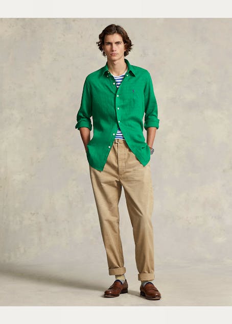 POLO RALPH LAUREN - Slim Fit Linen Shirt