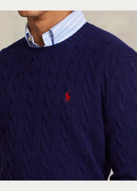 POLO RALPH LAUREN - Cable-Knit Wool-Cashmere Jumper