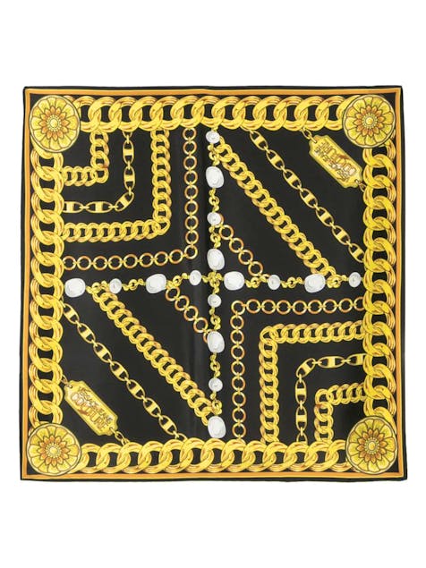 VERSACE - Chain Couture-Print Silk Scarf