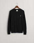 Cotton Cable Knit Crew Neck Sweater