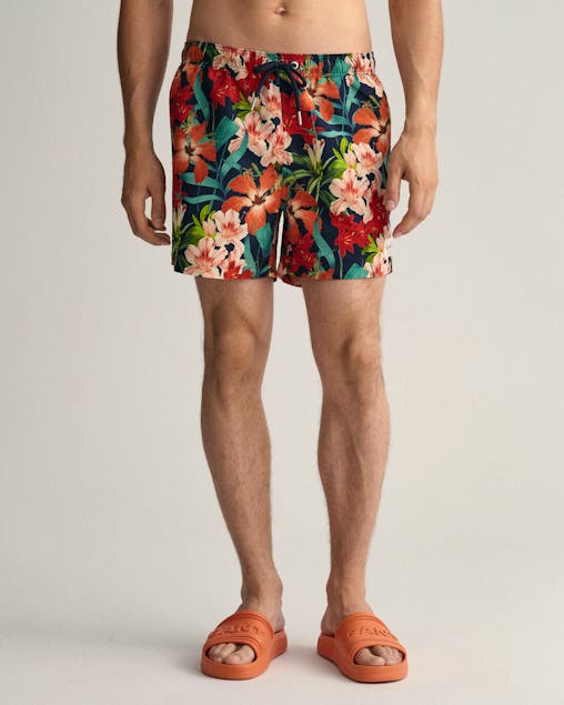GANT - Classic Fit Floral Print Swim Shorts