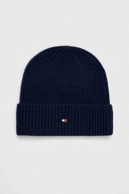 TOMMY HILFIGER - Elevated Cashmere Flag Plaque Beanie