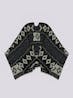 REPLAY - Fringed Poncho With Ikat Print