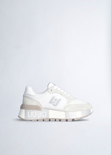 LIU JO - Amazing 25,Cow Suede And Mesh Sneakers