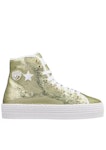 Gold High Tennis Sneakers
