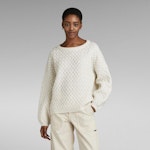 Chunky Loose Boat Knitted Sweater
