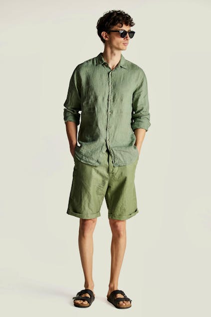 DIRTY LAUNDRY - Pleated Bermuda in Relaxed Fit