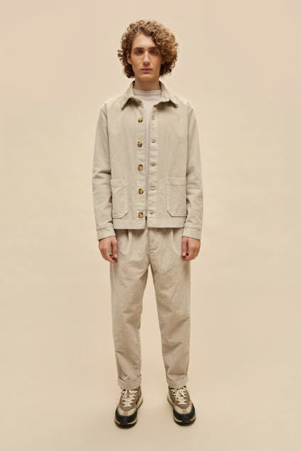 DIRTY LAUNDRY - Corduroy Overshirt With Cut Neckline