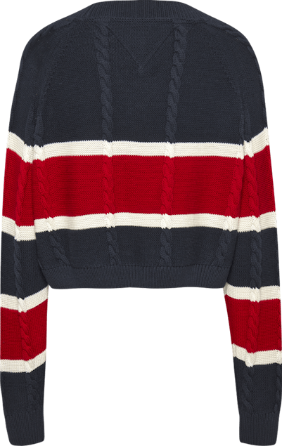 TOMMY HILFIGER JEANS - Stripe V-Neck Sweater