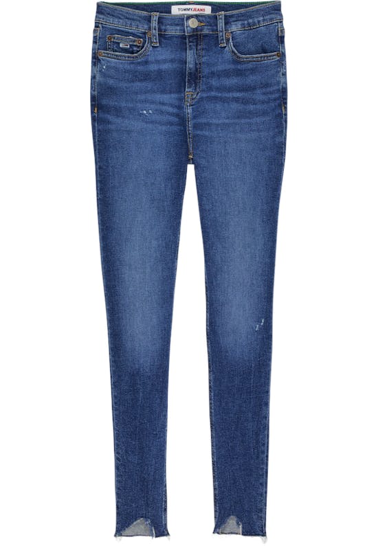 Nora Mid Rise Skinny Distressed Jeans