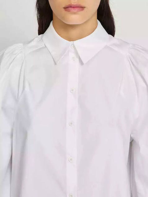 SILVIAN HEACH - Cotton Shirt With Puffed Sleeves