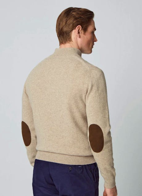 HACKETT - Half Zip Wool Sweater