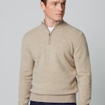Half Zip Wool Sweater