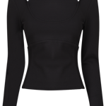 Milano Double Layer Long Sleeve Top