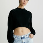 Cropped Lambswool Jumper