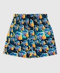 Fish Pattern Print Swim Shorts