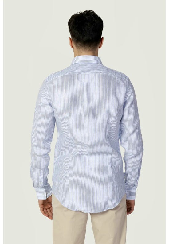 Linen Stripe Slim Shirt