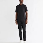 Smooth Cotton Welt Zip Polo