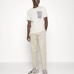 Cropped Tapered Twill Trousers