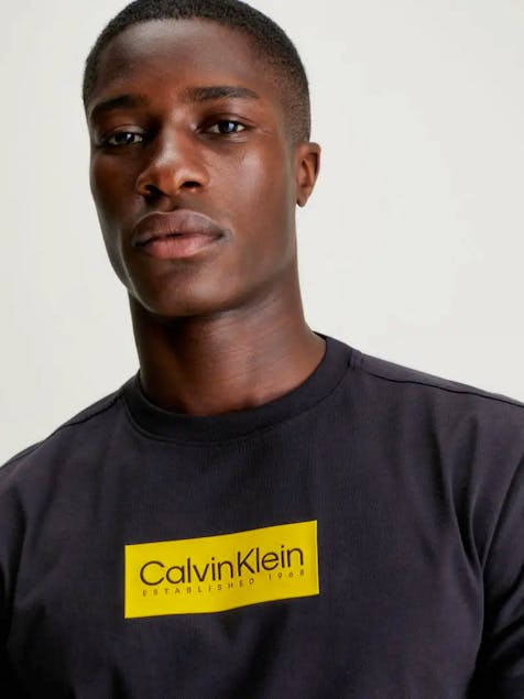 CALVIN KLEIN - Raised Rubber Logo T-Shirt