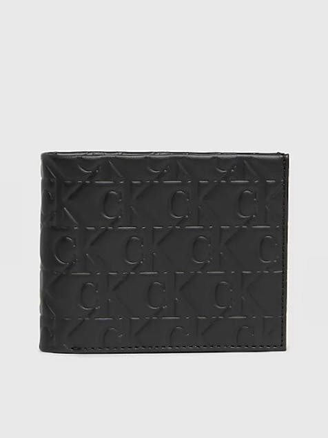 CALVIN KLEIN JEANS - Leather RFID Slimfold Wallet