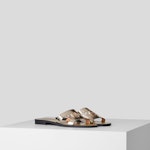 Skoot Karl Cut-Out Metalik Sandals