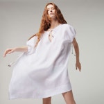 White Linen Square Dress- Vilebrequin x Angelo Tarlazzi