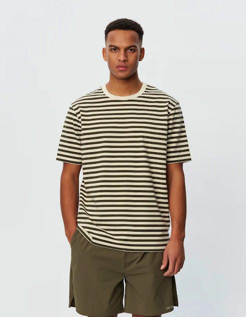 Tシャツ・カットソー Les Deux LDM101129 ADRIAN STRIPE T-shirt Adrian Stripe T-Shirt - LDM101129 | Les Deux | gustostore.gr