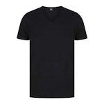 Raw Cut V-Neck Cotton T-Shirt