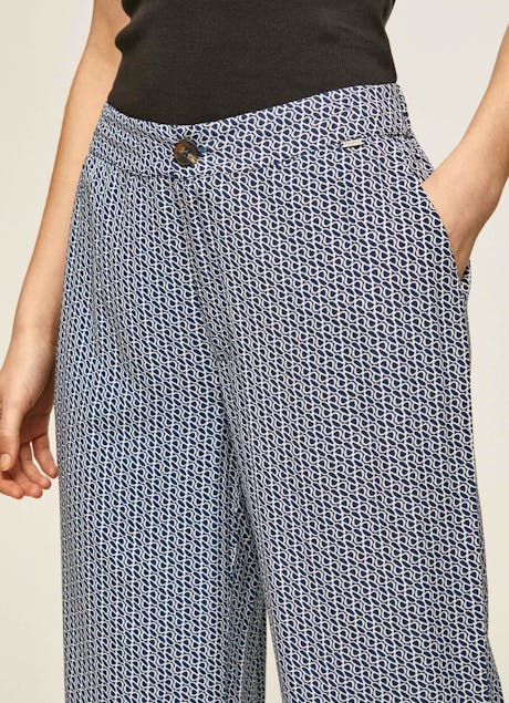 PEPE JEANS - All Over Logo Printes Trousers