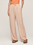 Floral Print Straight Trousers