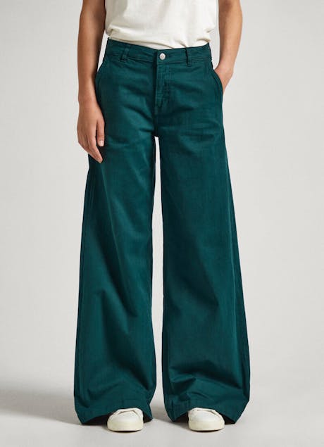 PEPE JEANS - Stretch Twill Palazzo Trousers