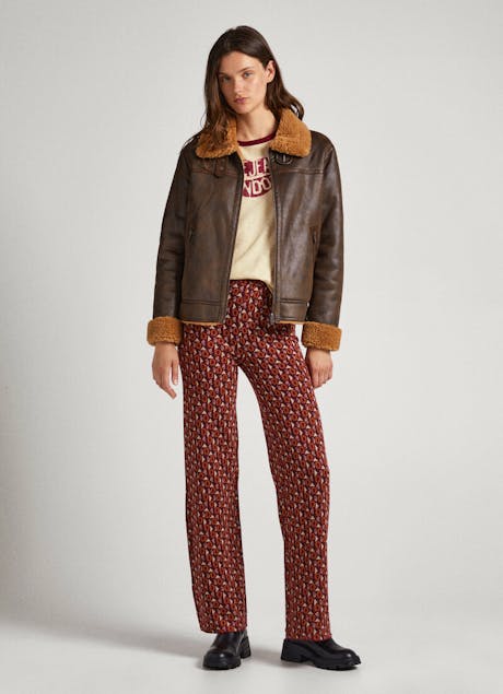 PEPE JEANS - Straight Jacquard Trousers
