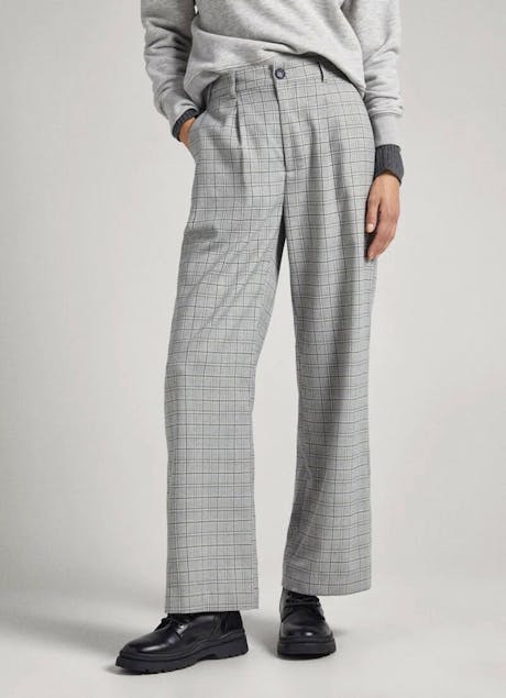 PEPE JEANS - Straight Checked Trousers