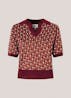 PEPE JEANS - Knit Geometric Print Polo Shirt