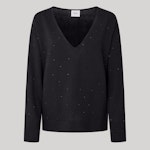 Knit Jumper With Strass Detail