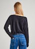 PEPE JEANS - Knit Jumper With Strass Detail