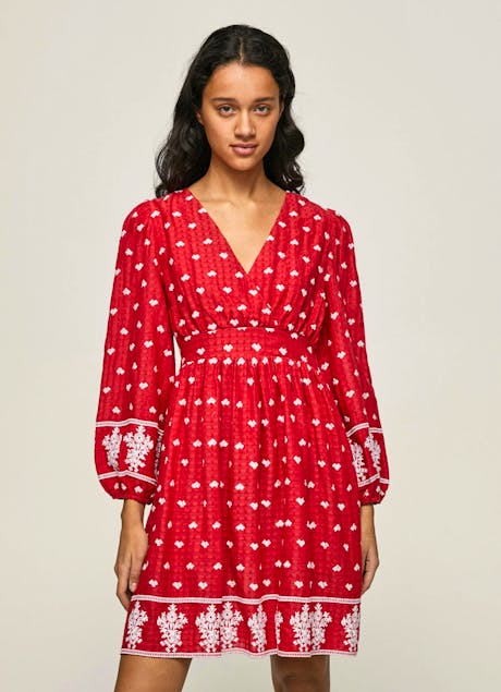 PEPE JEANS - Batia Dress With Embroidered Dress