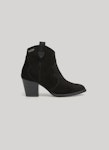 Zipped Suede Ankle Boots