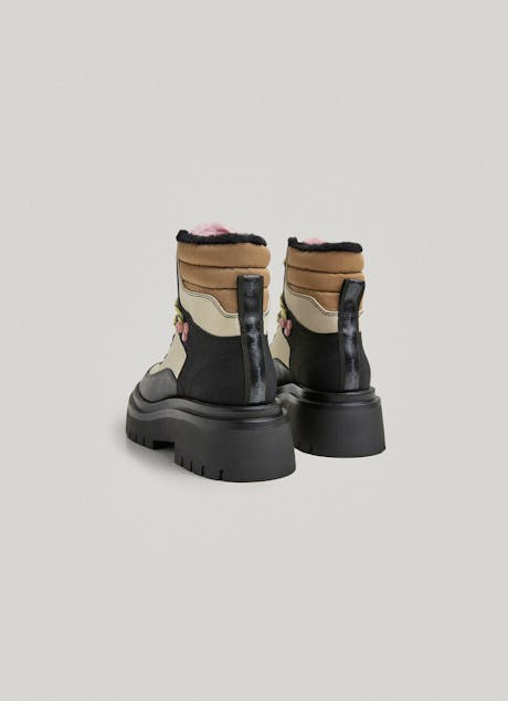 PEPE JEANS - Combined Fabric Ankle Boots