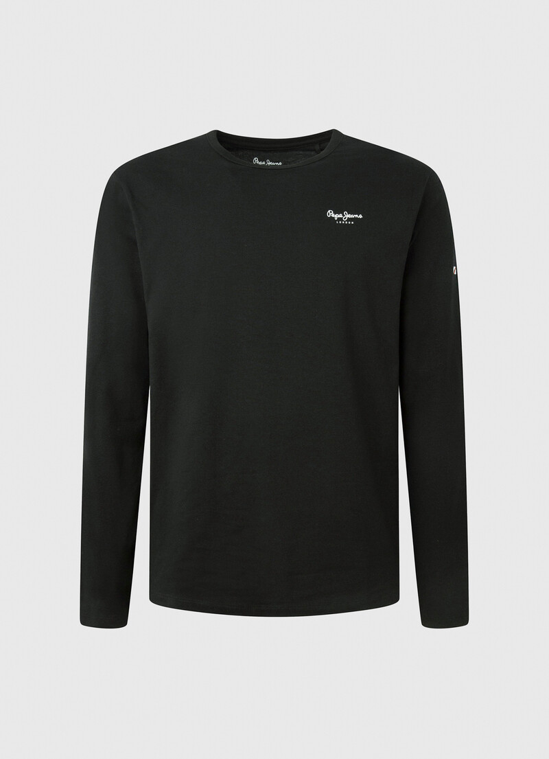 PEPE JEANS - Long Sleeve Cotton T-shirt