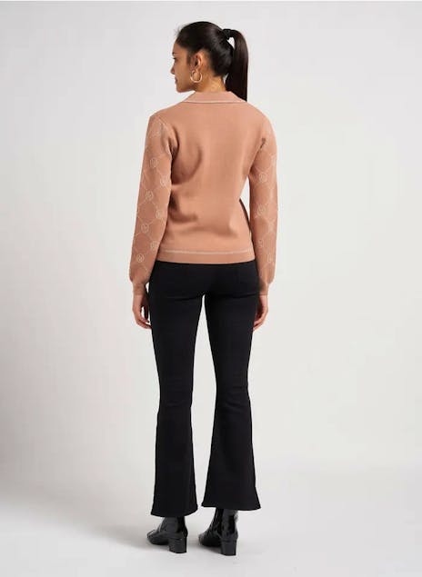 LIU JO - Knitted Blouse with V-neck